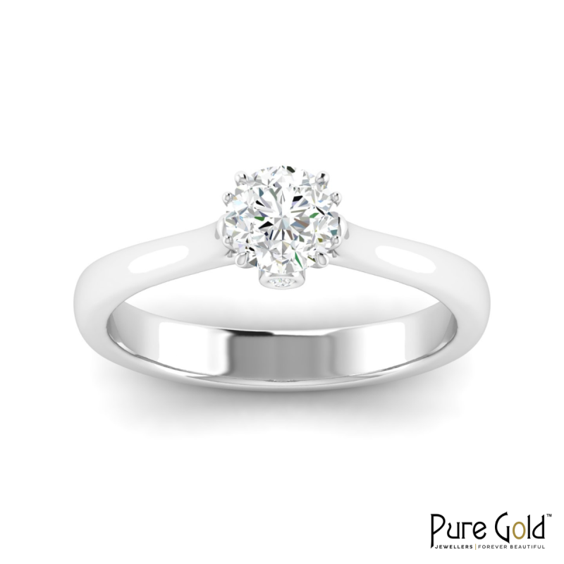 Handmade Embrace Bridal Ring (18k and 0.72CTS)