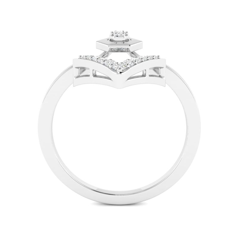 18k Gold Eternal Vine Ring with Diamonds