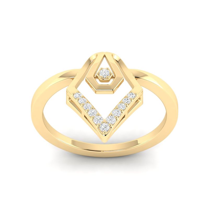 18k Gold Eternal Vine Ring with Diamonds