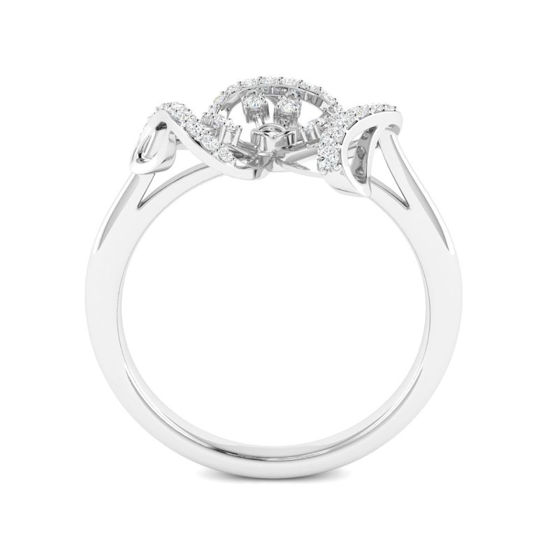 18k Gold Petal Symphony Ring with Diamonds