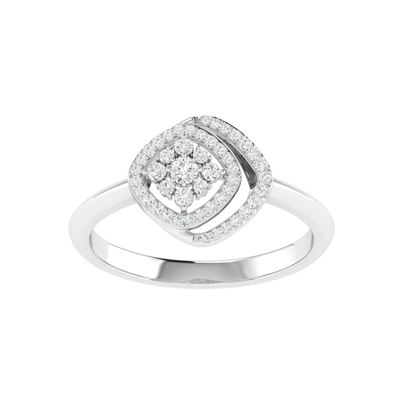 18K Gold Eclipse Ring with Diamonds