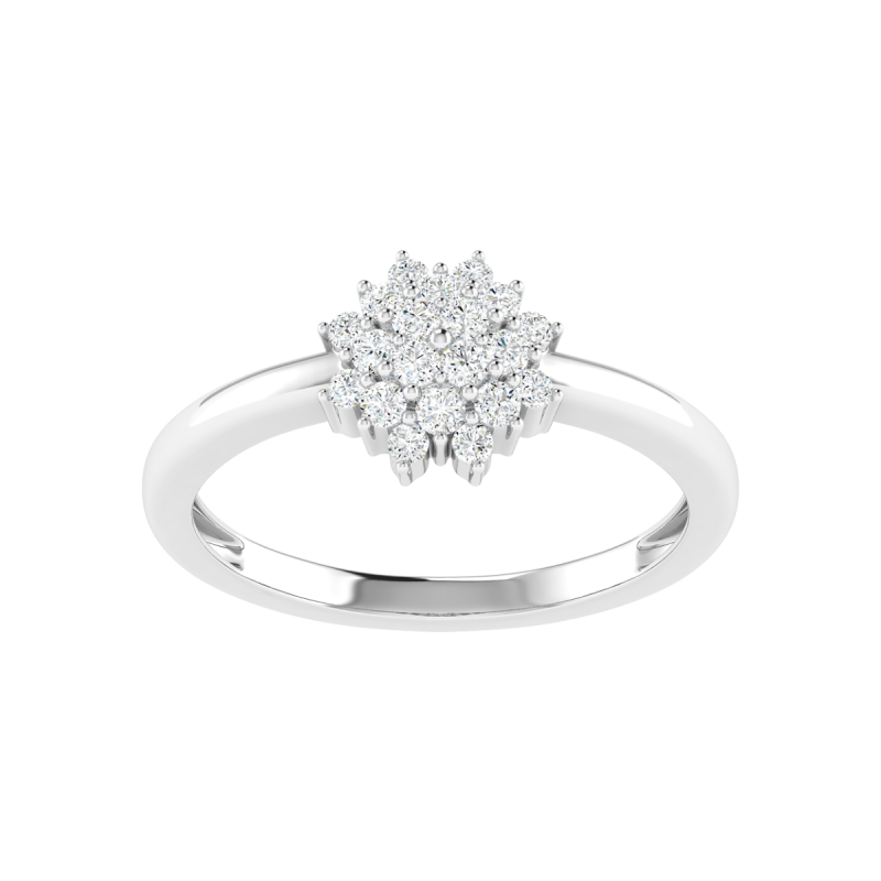 18K Gold Meadow Shine Ring with Diamonds