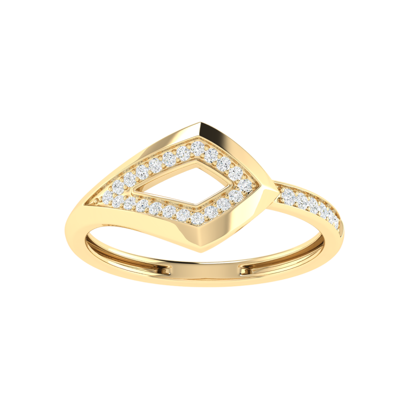 18K Gold Royal Serpent Ring With Diamonds