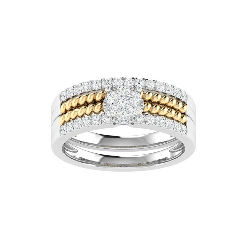 18K Gold Forever Together Ring with Diamonds