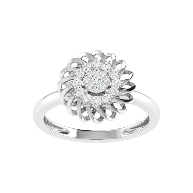 18K Gold Aura Ring with Diamonds