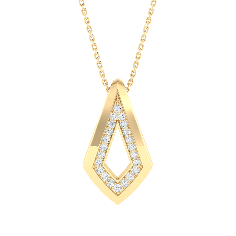 18K Gold Royal Serpent Pendant With Diamonds
