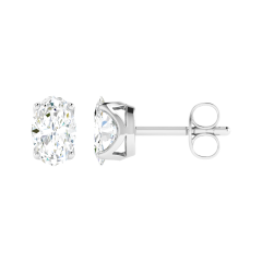18K Gold Eternal Flare Earrings with Lab-Grown Diamonds