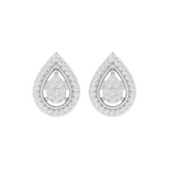 18K Gold Dewdrop Earrings with Diamonds