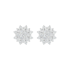 18K Gold Meadow Shine Earrings with Diamonds