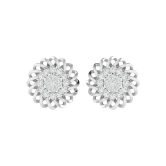 18K Gold Aura Earrings with Diamonds