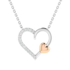 18k Gold Timeless Affection Necklace with Diamonds