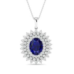 18k Gold Azure Star Pendant with Diamonds