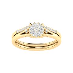 18K Gold True Harmony Ring with Diamonds