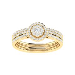 18K Gold Classic Grace Ring with Diamonds