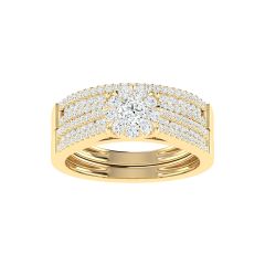 18K Gold Eternal Promise Ring with Diamonds