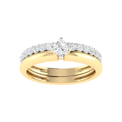 18K Gold True Unity Ring with Diamonds