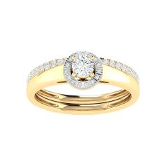 18K Gold Pure Devotion Ring with Diamonds