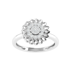 18K Gold Aura Ring with Diamonds