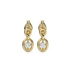 18 Karat Gold Clasp Earrings - PGERG32370