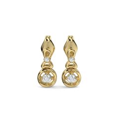 18 Karat Gold Eternal Earrings - PGERG32371