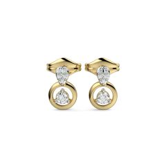 18 Karat Gold Pure Sparkle Earrings - PGERG32374