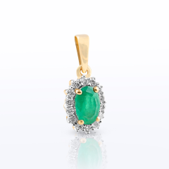Pure Sparkle Diana Emerald Pendant - PGPNG18255