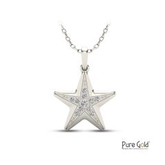 18 Karat Gold Starfish Diamond Pendant - PGPNG32502