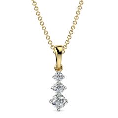 18 Karat Gold Dangle Diamond Pendant - PGPNG32510