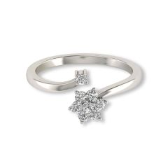 Dual Star Nakshatra Diamond Ring - PGRNG26451