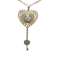 Valentine Key Heart Diamond Pendant - PGPNG20679