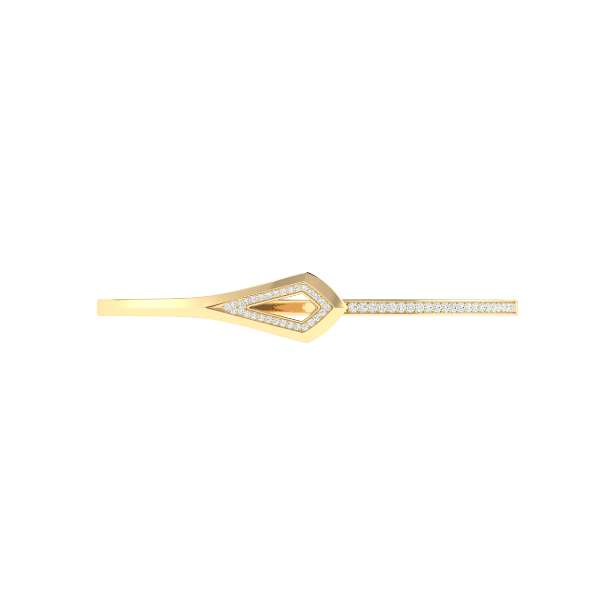 18K Gold Royal Serpent Bracelet With Diamonds