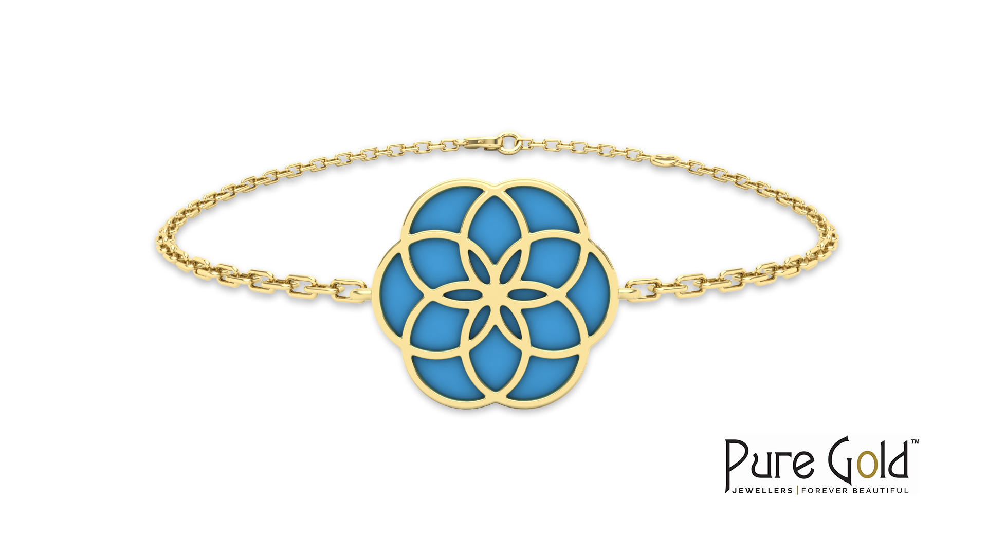 18 Karat Gold Luciana Turquoise Bracelet - PGBRG34596