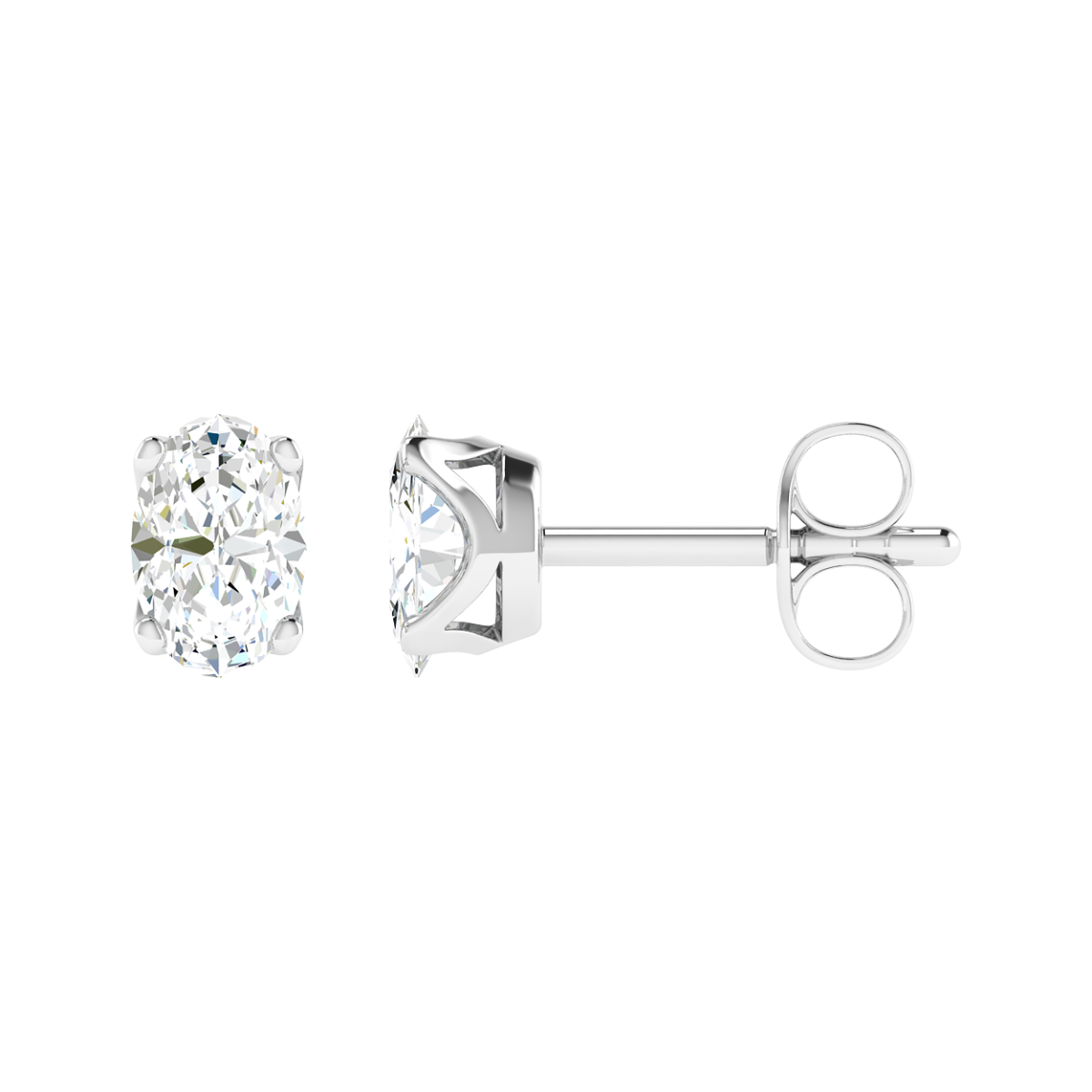 18K Gold Mystic Flare Earrings with Lab-Grown Diamonds