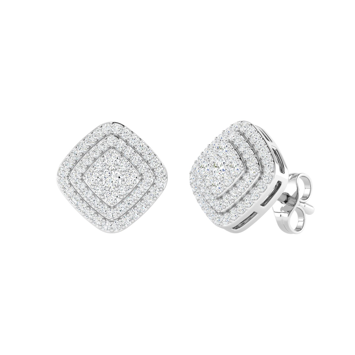 18K Gold Celeste Earrings with Diamonds
