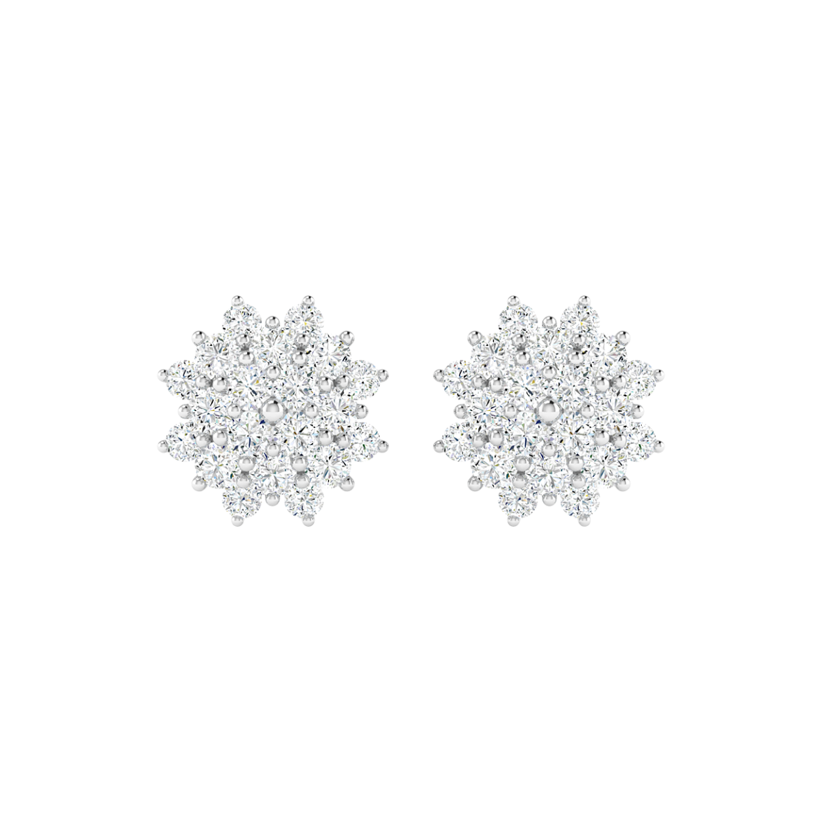 18K Gold Meadow Shine Earrings with Diamonds