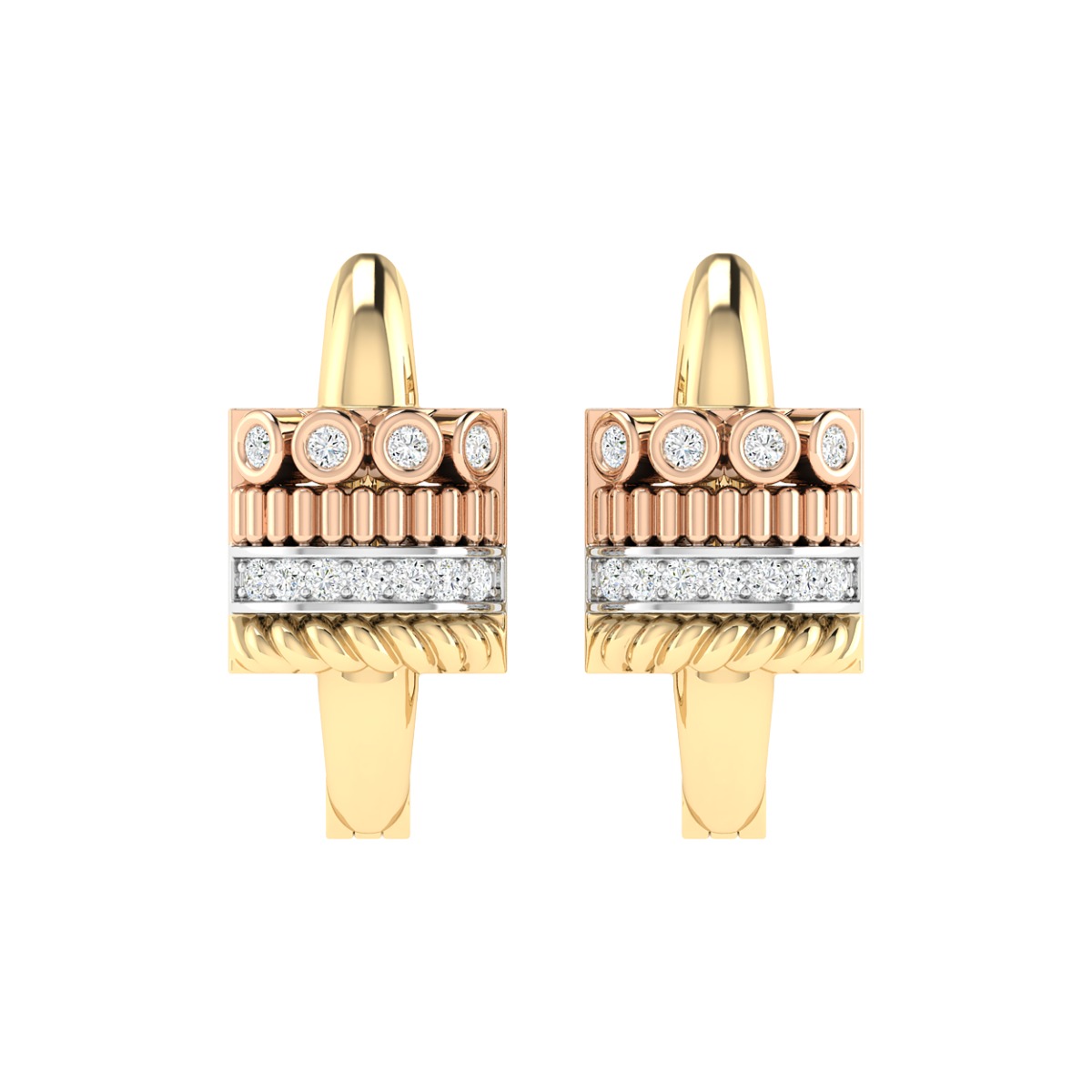 18K Gold Legacy Earrings with Diamonds