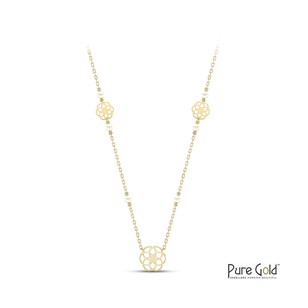 18 Karat Gold Luciana Mother of Pearl Pendant (with chain)