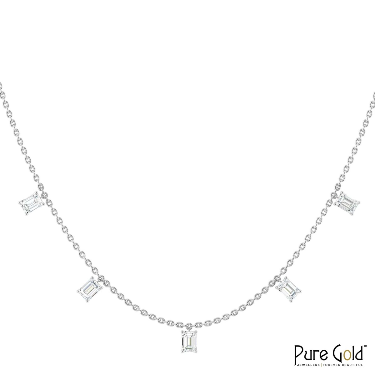 Handmade Fantasy Ensemble Necklace (18k and 2.55CTS)