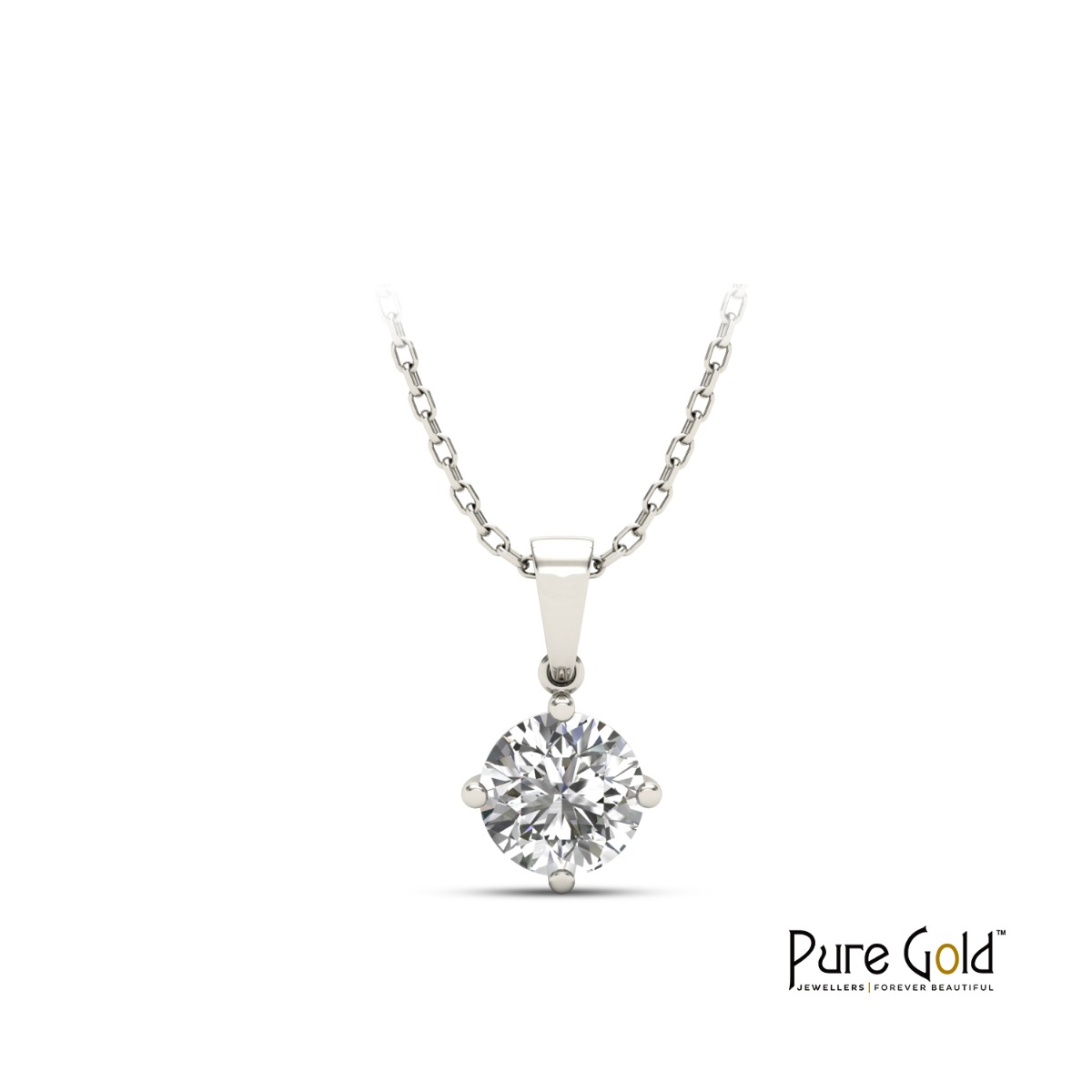 Handmade Sparkle 0.50 CTS Pendant 18 Karat