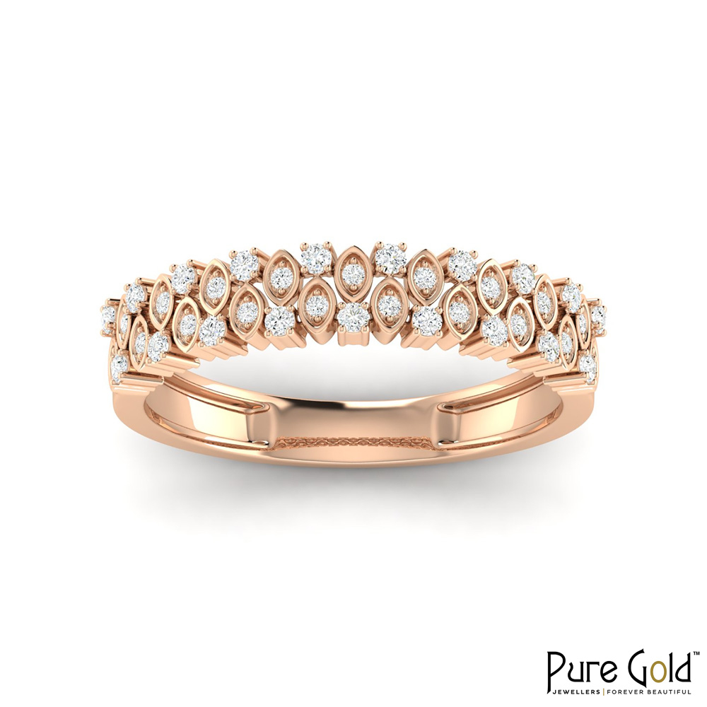18K Gold Dynasty Ring with Diamonds