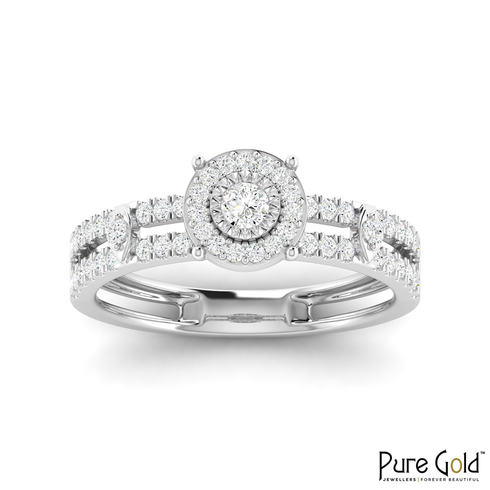 18K Gold Grand Radiance Ring with Diamonds