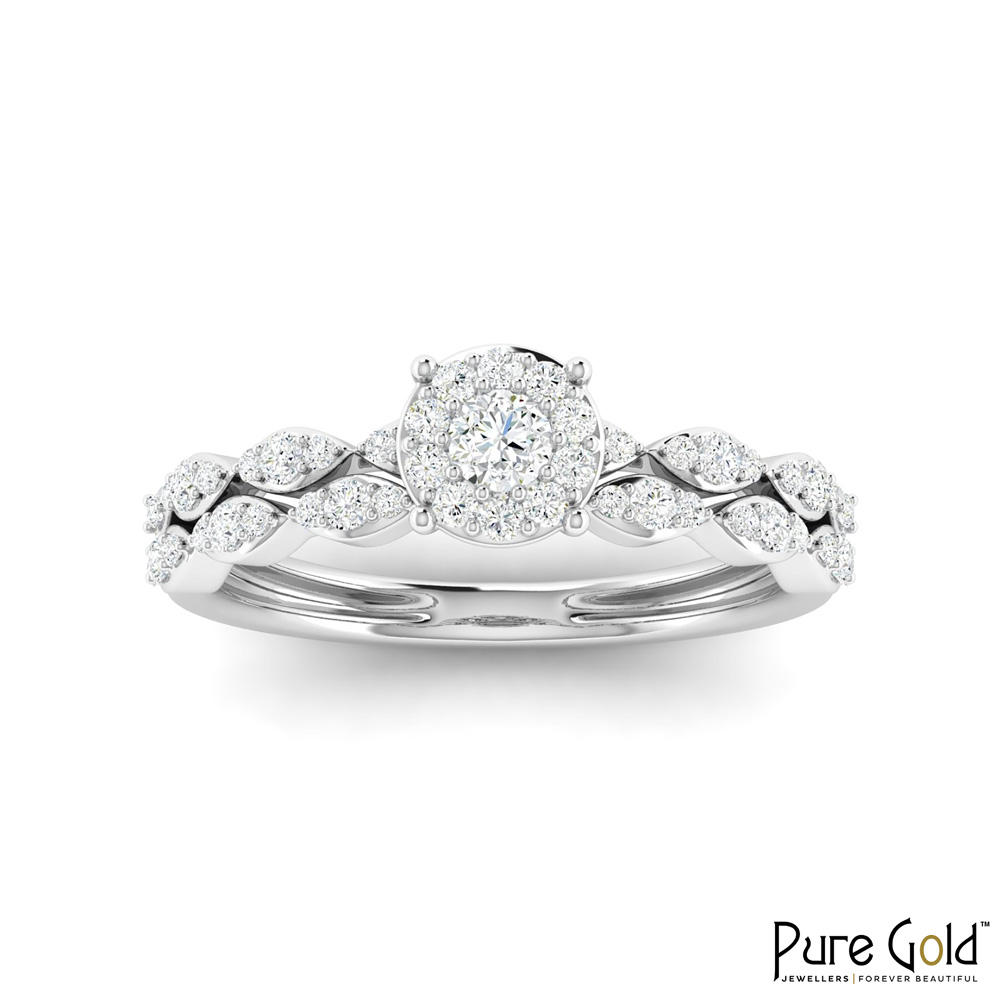 18K Gold Regency Ring with Diamonds