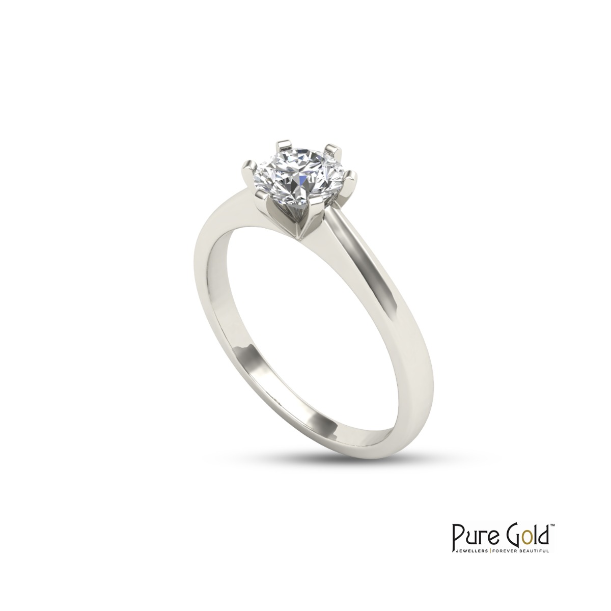 Handmade Sparkle 0.70 CTS Ring 18 Karat