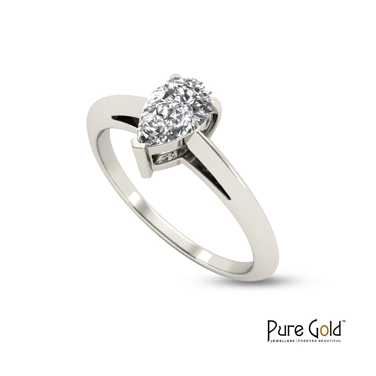 Handmade Sparkle 0.50 CTS Ring 18 Karat