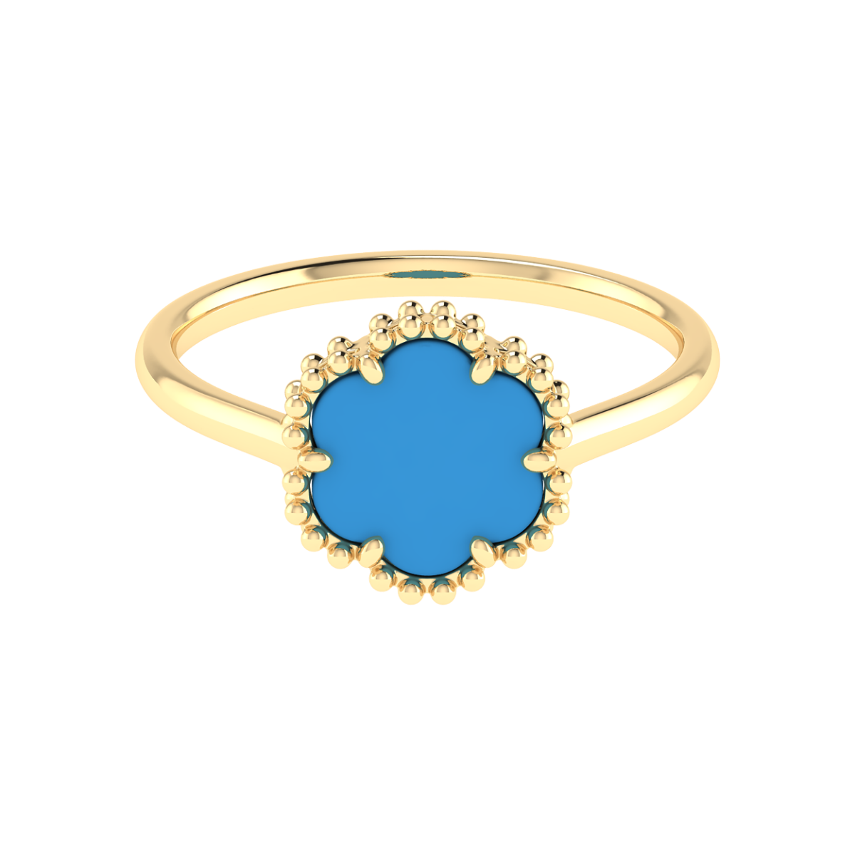 18K Gold Ocean Petal Ring