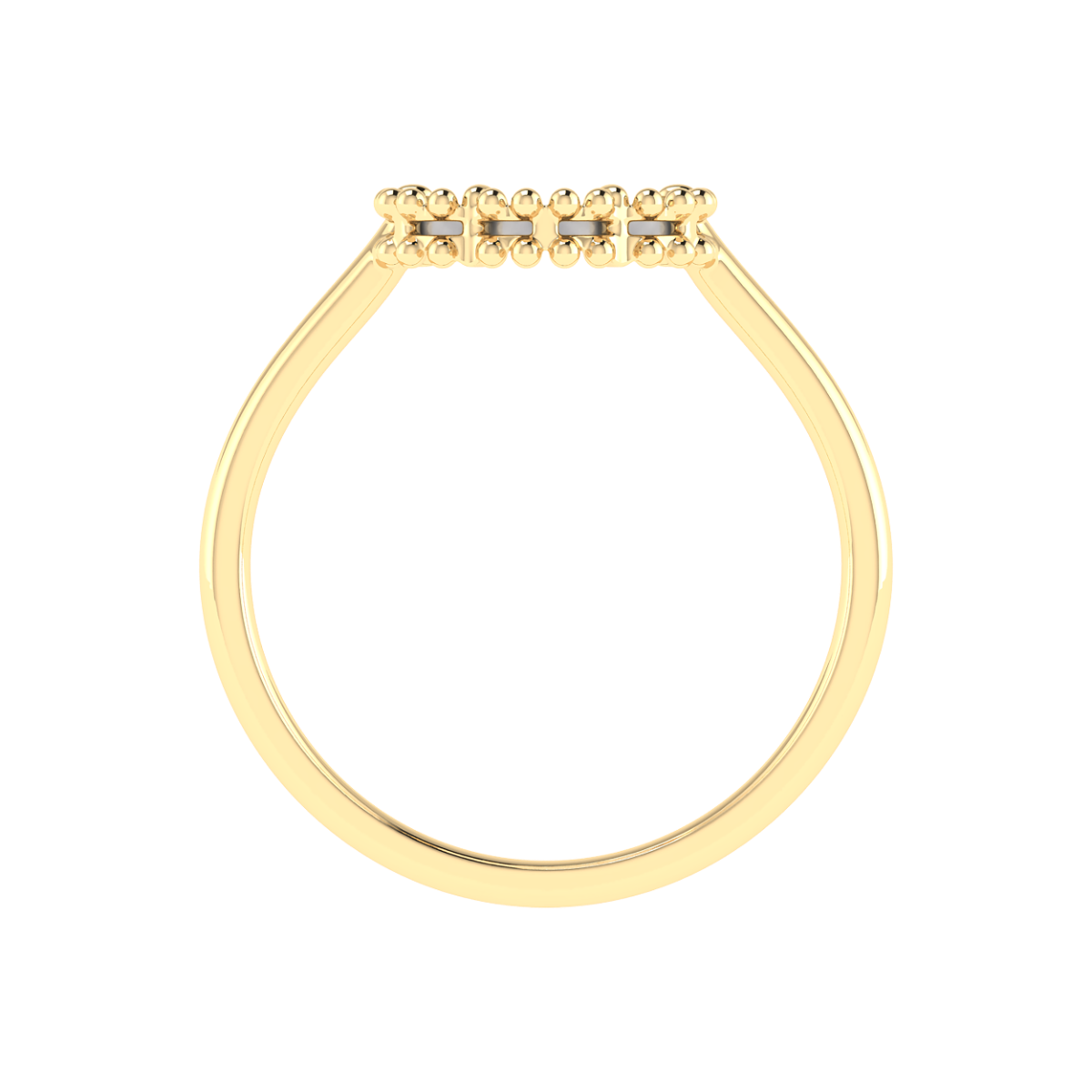 18K Gold Moonlit Petal Ring