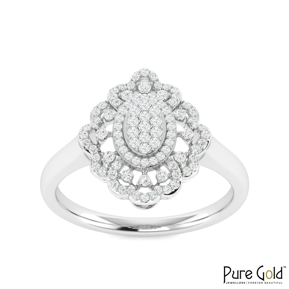18 Karat Gold Imperial Grace Ring with Diamonds
