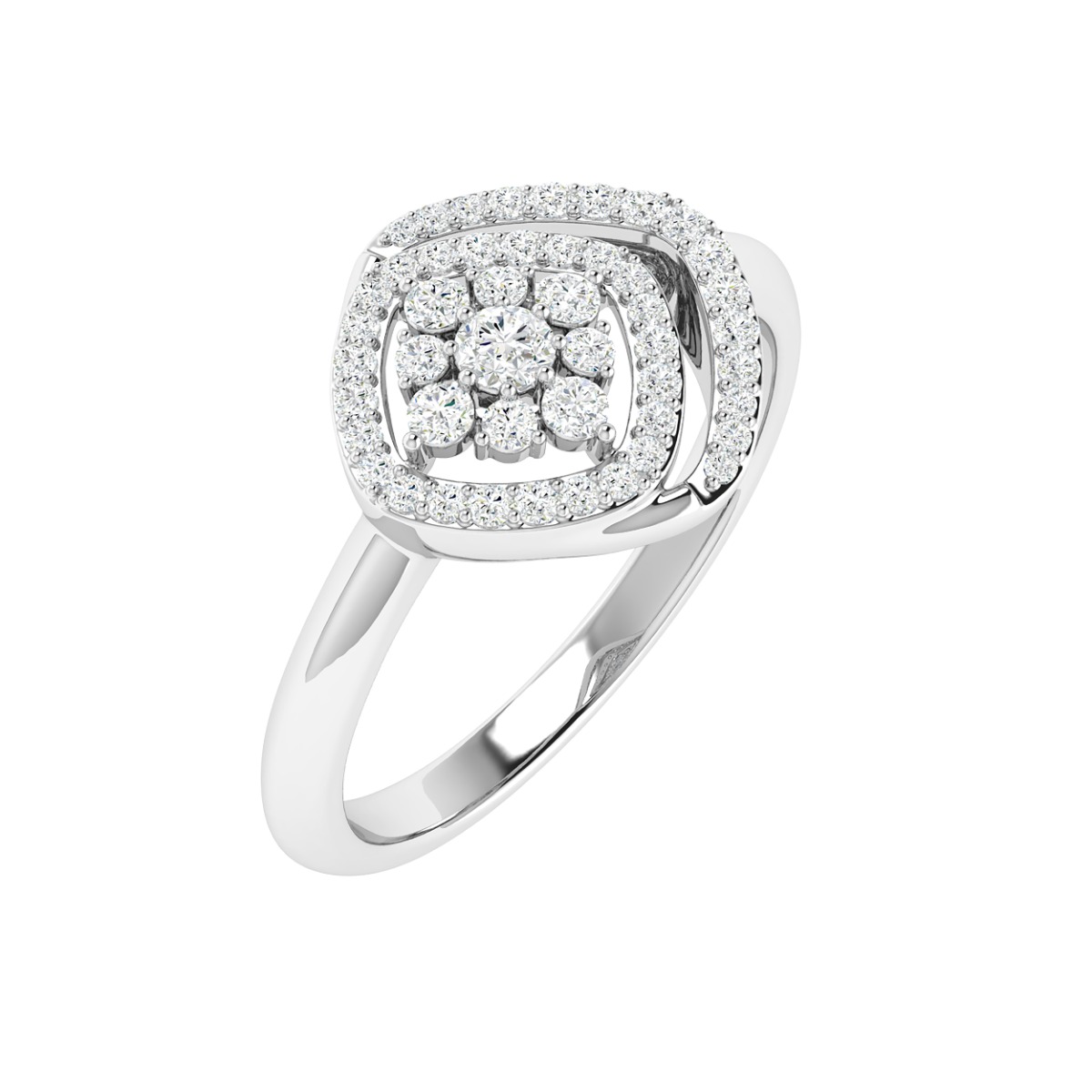 18K Gold Eclipse Ring with Diamonds
