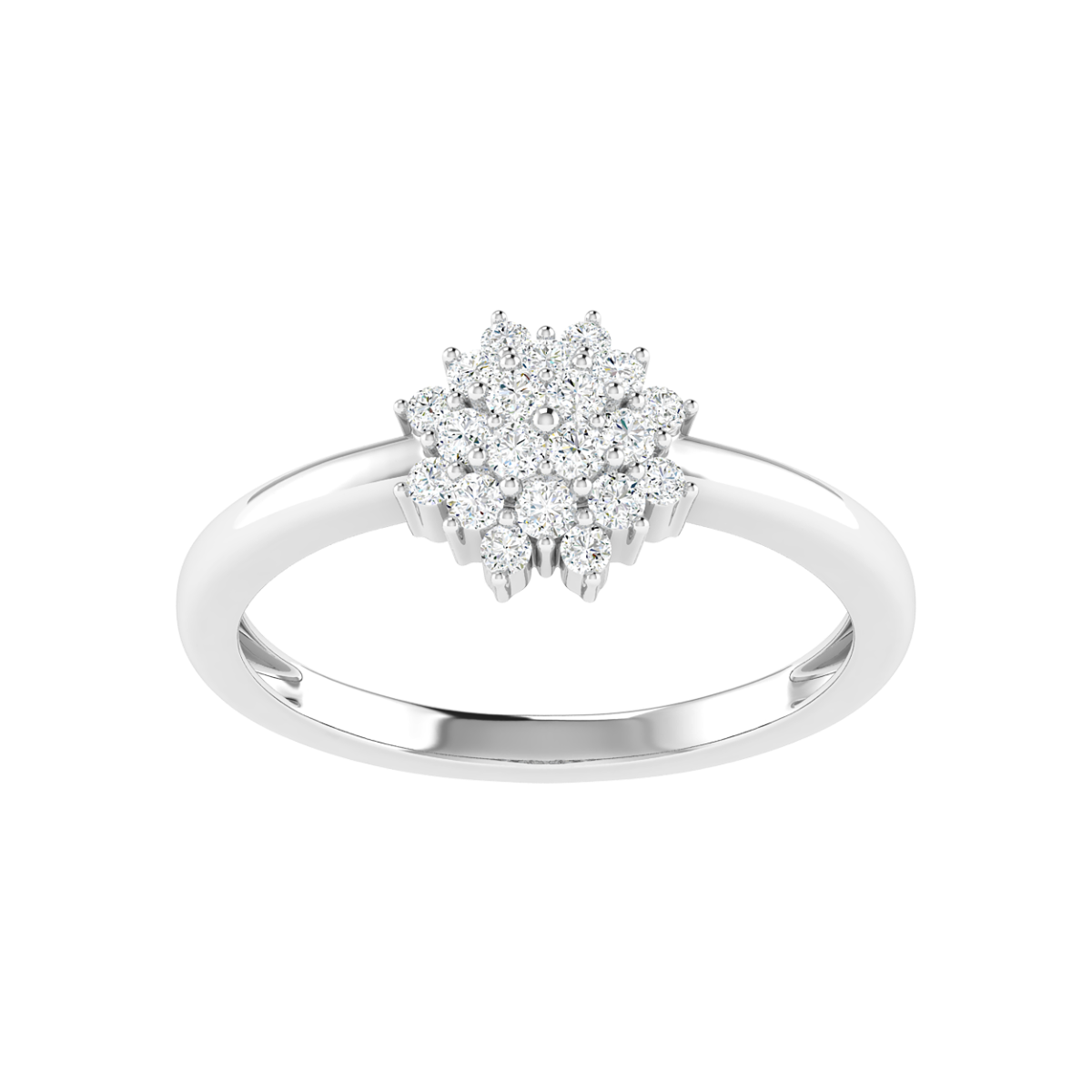18K Gold Meadow Shine Ring with Diamonds