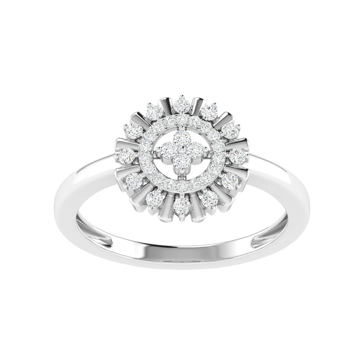 18K Gold Starlit Ring with Diamonds